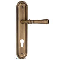 Дверная ручка на планке Fratelli Cattini GRACIA CYL PL288-BY матовая бронза Дверная ручка на планке Fratelli Cattini GRACIA CYL PL288-BY матовая бронза