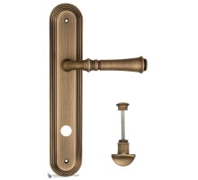 Дверная ручка на планке Fratelli Cattini GRACIA WC-2 PL288-BY матовая бронза