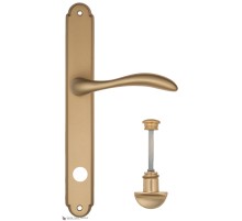 Дверная ручка на планке Fratelli Cattini LUCCIA WC-2 PL01-BS матовая латунь