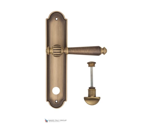Дверная ручка на планке Fratelli Cattini MARANI WC-2 PL248-BY матовая бронза