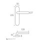 Дверная ручка на планке Fratelli Cattini MARANI WC-2 PL248-BY матовая бронза