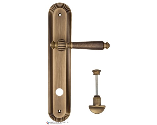 Дверная ручка на планке Fratelli Cattini MARANI WC-2 PL288-BY матовая бронза
