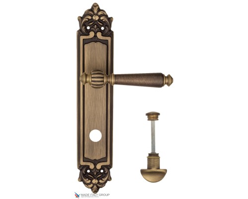 Дверная ручка на планке Fratelli Cattini MARANI WC-2 PL96-BY матовая бронза Дверная ручка на планке Fratelli Cattini MARANI WC-2 PL96-BY матовая бронза
