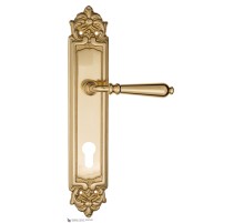 Дверная ручка на планке Fratelli Cattini NAPOLI CYL PL96-OLV полированная латунь