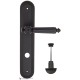 Дверная ручка на планке Fratelli Cattini TORCELLO WC-2 PL288-NM матовый черный