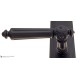 Дверная ручка на планке Fratelli Cattini TORCELLO WC-2 PL288-NM матовый черный