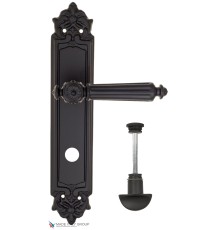 Дверная ручка на планке Fratelli Cattini TORCELLO WC-2 PL96-NM матовый черный