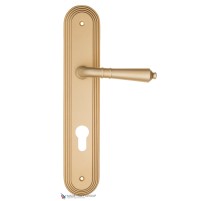 Дверная ручка на планке Fratelli Cattini TOSCANA CYL PL288-BS матовая латунь