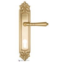 Дверная ручка на планке Fratelli Cattini TOSCANA CYL PL96-OLV полированная латунь