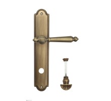 Дверная ручка Venezia PELLESTRINA WC-4 на планке PL98 матовая бронза