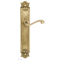 Дверная ручка Venezia VIVALDI на планке PL97 полированная латунь