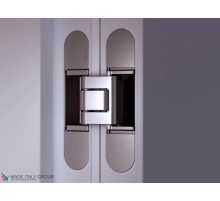 KUBICA HYBRID K6380 38 CR.SAT петля скрытая универсальная асимметричная, цвет МАТОВЫЙ ХРОМ (80 kg)