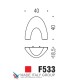 Ручка кнопка модерн COLOMBO DESIGN F533-CR полированный хром