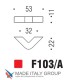 Ручка скоба модерн COLOMBO DESIGN F103A-CR полированный хром 32 мм