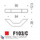 Ручка скоба модерн COLOMBO DESIGN F103C-CM матовый хром 64 мм