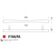 Ручка скоба модерн COLOMBO DESIGN F104FA-NM матовый черный 192 мм