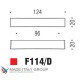 Ручка скоба модерн COLOMBO DESIGN F114D-NM матовый черный 96 мм