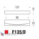 Ручка скоба модерн COLOMBO DESIGN F135D-CM матовый хром 96 мм