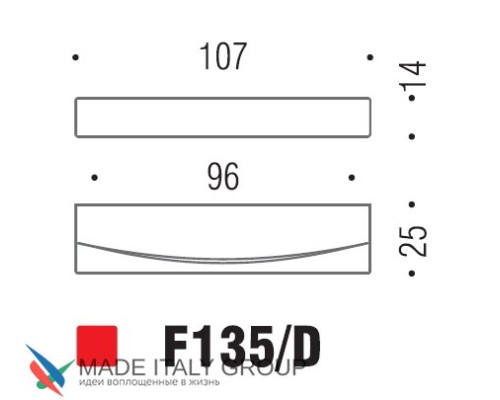 Ручка скоба модерн COLOMBO DESIGN F135D-CR полированный хром 96 мм Ручка скоба модерн COLOMBO DESIGN F135D-CR полированный хром 96 мм
