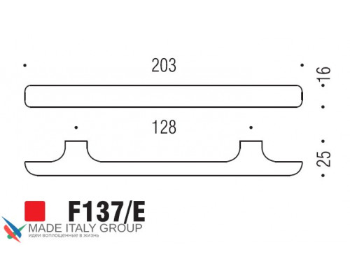 Ручка скоба модерн COLOMBO DESIGN F137E-CM матовый хром 128 мм Ручка скоба модерн COLOMBO DESIGN F137E-CM матовый хром 128 мм