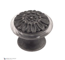 Упор дверной напольный Venezia ST6 античное серебро