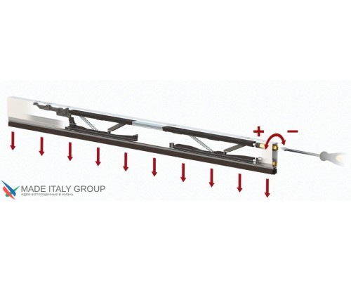 Автоматический порог врезной Venezia 1712/900-800 мм/44 Дб, регулировка 2 уровня Автоматический порог врезной Venezia 1712/900-800 мм/44 Дб, регулировка 2 уровня