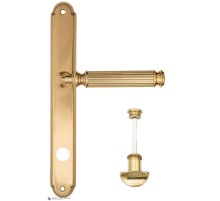 Дверная ручка на планке Fratelli Cattini ENCIA WC-2 PL01-OLV полированная латунь