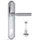 Дверная ручка на планке Fratelli Cattini ENCIA WC-2 PL257-CR полированный хром