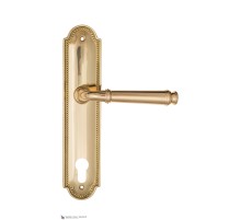 Дверная ручка на планке Fratelli Cattini FARFALLA CYL PL248-OLV полированная латунь