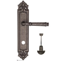 Дверная ручка на планке Fratelli Cattini FARFALLA WC-2 PL96-IA античное серебро