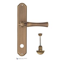 Дверная ручка на планке Fratelli Cattini FOGGIA WC-2 PL02-BY матовая бронза