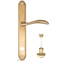 Дверная ручка на планке Fratelli Cattini LUCCIA WC-2 PL01-OLV полированная латунь