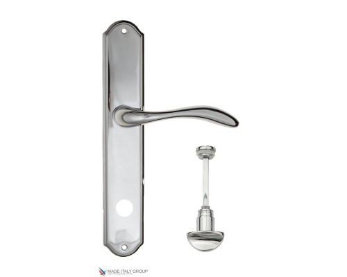Дверная ручка на планке Fratelli Cattini LUCCIA WC-2 PL02-CR полированный хром Дверная ручка на планке Fratelli Cattini LUCCIA WC-2 PL02-CR полированный хром