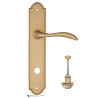 Дверная ручка на планке Fratelli Cattini LUCCIA WC-2 PL257-BS матовая латунь