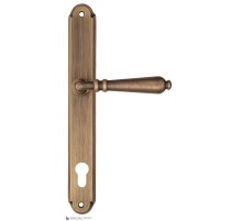 Дверная ручка на планке Fratelli Cattini NAPOLI CYL PL01-BY матовая бронза