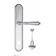 Дверная ручка на планке Fratelli Cattini NAPOLI WC-2 PL02-CR полированный хром