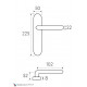 Дверная ручка на планке Fratelli Cattini NAPOLI WC-2 PL248-CR полированный хром