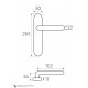 Дверная ручка на планке Fratelli Cattini NAPOLI WC-2 PL257-CR полированный хром