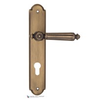 Дверная ручка на планке Fratelli Cattini TORCELLO CYL PL257-BY матовая бронза