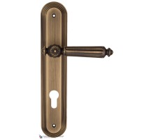 Дверная ручка на планке Fratelli Cattini TORCELLO CYL PL288-BY матовая бронза