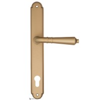 Дверная ручка на планке Fratelli Cattini TOSCANA CYL PL01-BS матовая латунь Дверная ручка на планке Fratelli Cattini TOSCANA CYL PL01-BS матовая латунь