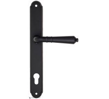 Дверная ручка на планке Fratelli Cattini TOSCANA CYL PL01-NM матовый черный