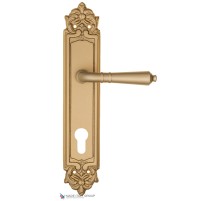 Дверная ручка на планке Fratelli Cattini TOSCANA CYL PL96-BS матовая латунь