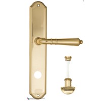 Дверная ручка на планке Fratelli Cattini TOSCANA WC-2 PL02-OLV полированная латунь