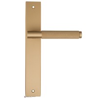 Дверная ручка на планке Fratelli Cattini UNA X PL08-BS матовая латунь