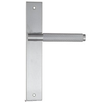 Дверная ручка на планке Fratelli Cattini UNA X PL08-CS матовый хром Дверная ручка на планке Fratelli Cattini UNA X PL08-CS матовый хром