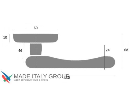 Дверная ручка Venezia CASTELLO D4 античная бронза