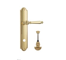 Дверная ручка Venezia PELLESTRINA WC-4 на планке PL98 полированная латунь