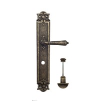 Дверная ручка Venezia VIGNOLE WC-2 на планке PL97 античная бронза