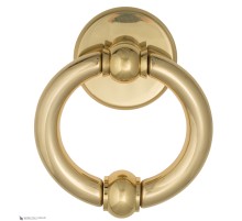 Дверная стучалка Venezia OTTAVIA 135x80 полированная латунь